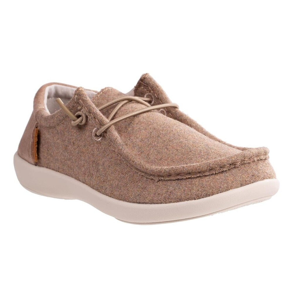 REVITALIGN Women's Carefree Cozy Slip On Shoes Shitake Tan 8 Wide New with Box